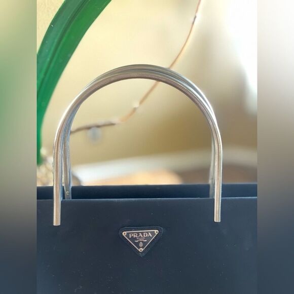 PRADA Tessuto Metal nylon Handle Bag with authenticity cards and paperwork - Picture 2 of 12